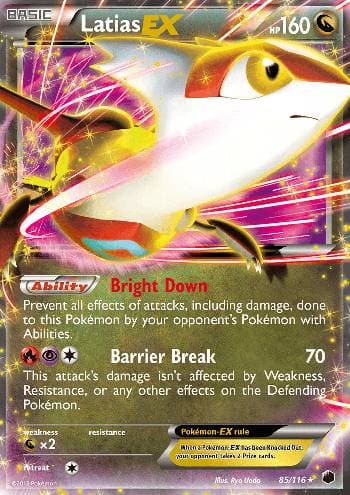 Carta Latias-EX (85/116) do set Congelamento de Plasma — Pokémon TCG | Bynx