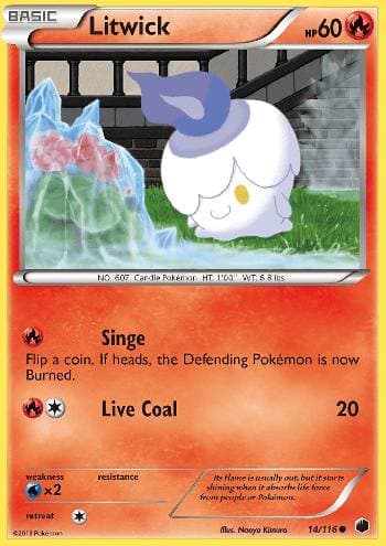Carta Litwick (14/116) do set Congelamento de Plasma — Pokémon TCG | Bynx