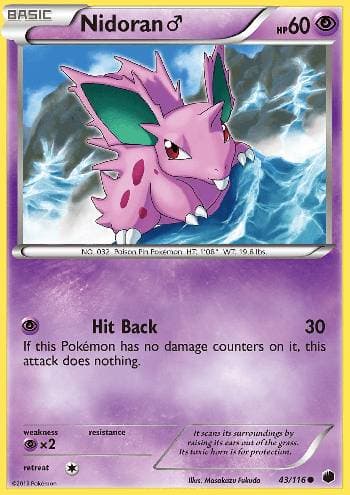 Carta Nidoran Male (43/116) do set Congelamento de Plasma — Pokémon TCG | Bynx