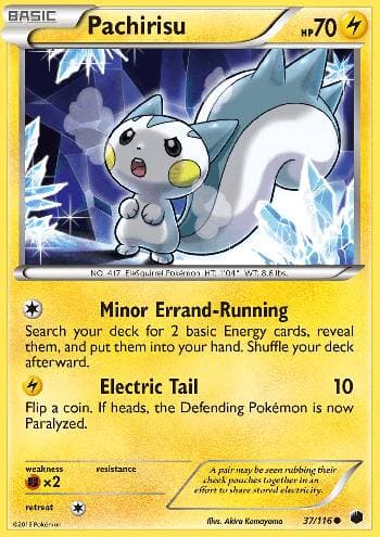 Carta Pachirisu (37/116) do set Congelamento de Plasma — Pokémon TCG | Bynx