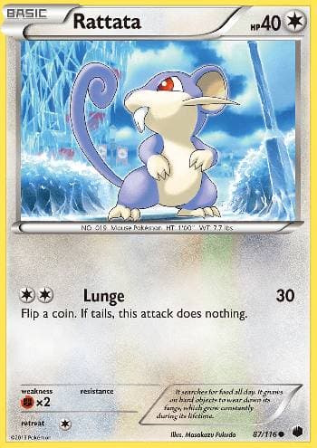 Carta Rattata (87/116) do set Congelamento de Plasma — Pokémon TCG | Bynx