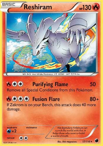 Carta Reshiram (17/116) do set Congelamento de Plasma — Pokémon TCG | Bynx