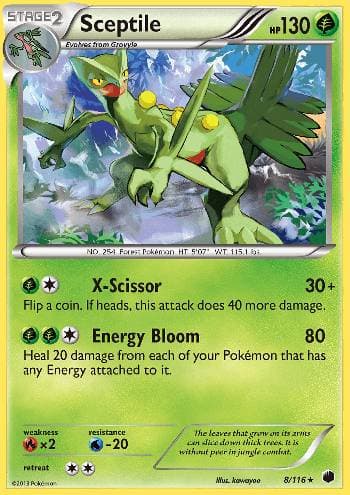 Sceptile (8/116) — Congelamento de Plasma