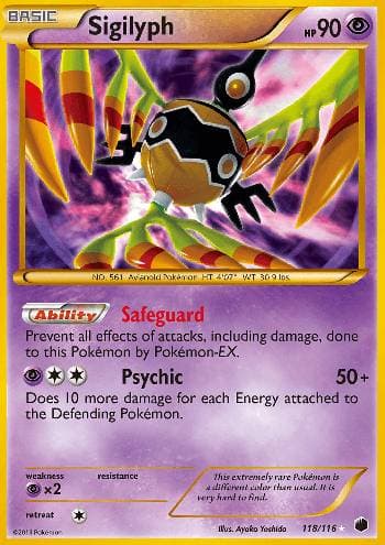 Carta Sigilyph (118/116) do set Congelamento de Plasma — Pokémon TCG | Bynx