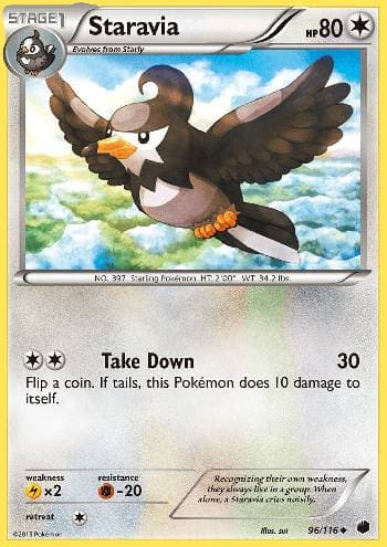 Carta Staravia (96/116) do set Congelamento de Plasma — Pokémon TCG | Bynx