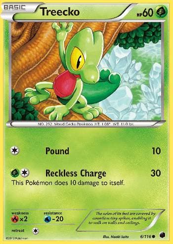 Carta Treecko (6/116) do set Congelamento de Plasma — Pokémon TCG | Bynx