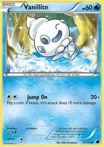 Carta Vanillite (27/116) do set Congelamento de Plasma — Pokémon TCG | Bynx