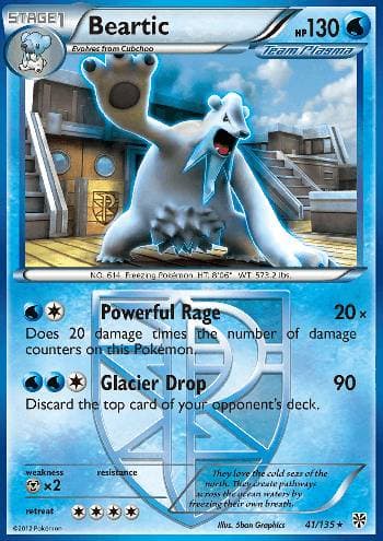 Carta Beartic (41/135) do set Tempestade de Plasma — Pokémon TCG | Bynx
