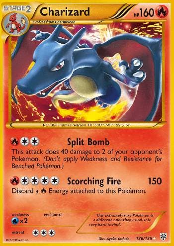 Charizard (136/135) — Tempestade de Plasma
