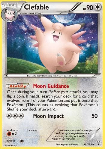 Carta Clefable (98/135) do set Tempestade de Plasma — Pokémon TCG | Bynx