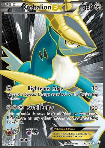 Carta Cobalion-EX (133/135) do set Tempestade de Plasma — Pokémon TCG | Bynx