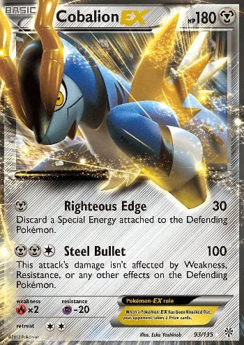 Carta Cobalion-EX (93/135) do set Tempestade de Plasma — Pokémon TCG | Bynx