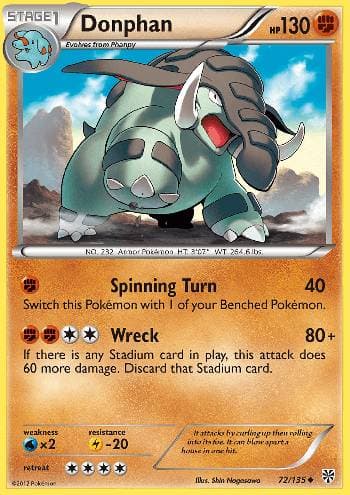 Carta Donphan (72/135) do set Tempestade de Plasma — Pokémon TCG | Bynx