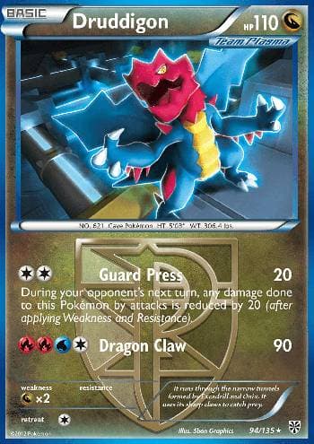 Carta Druddigon (94/135) do set Tempestade de Plasma — Pokémon TCG | Bynx