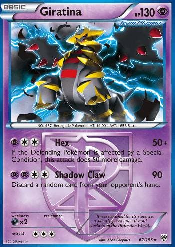 Carta Giratina (62/135) do set Tempestade de Plasma — Pokémon TCG | Bynx
