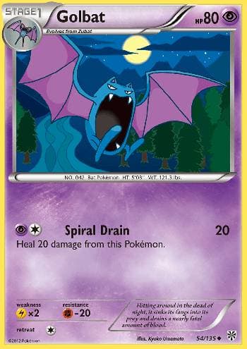 Carta Golbat (54/135) do set Tempestade de Plasma — Pokémon TCG | Bynx