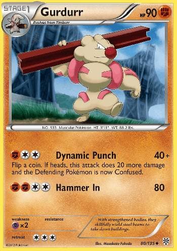 Carta Gurdurr (80/135) do set Tempestade de Plasma — Pokémon TCG | Bynx