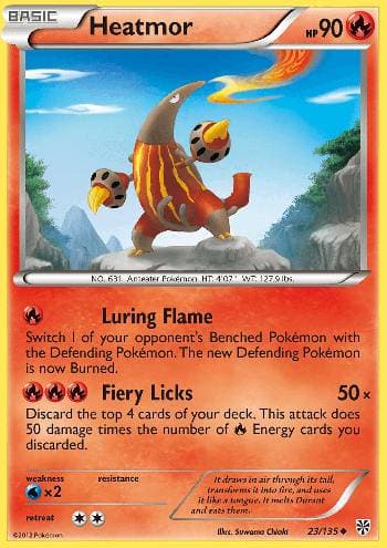 Carta Heatmor (23/135) do set Tempestade de Plasma — Pokémon TCG | Bynx