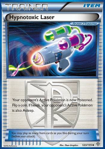 Carta Hypnotoxic Laser (123/135) do set Tempestade de Plasma — Pokémon TCG | Bynx