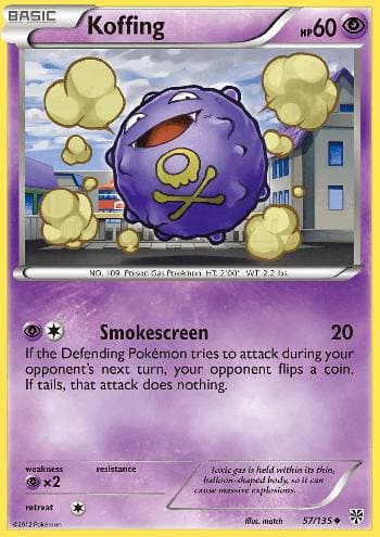 Carta Koffing (57/135) do set Tempestade de Plasma — Pokémon TCG | Bynx