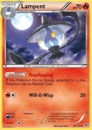 Carta Lampent (22/135) do set Tempestade de Plasma — Pokémon TCG | Bynx