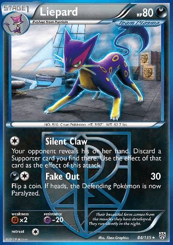 Carta Liepard (84/135) do set Tempestade de Plasma — Pokémon TCG | Bynx