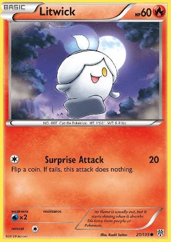 Carta Litwick (21/135) do set Tempestade de Plasma — Pokémon TCG | Bynx