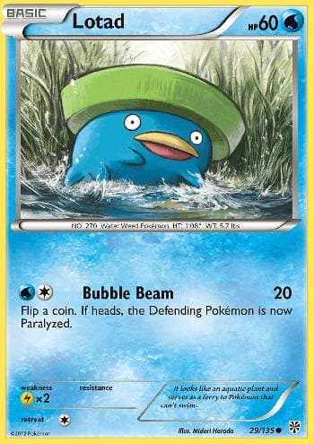 Carta Lotad (29/135) do set Tempestade de Plasma — Pokémon TCG | Bynx