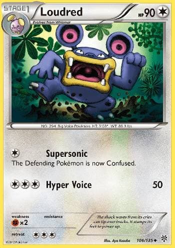 Carta Loudred (106/135) do set Tempestade de Plasma — Pokémon TCG | Bynx