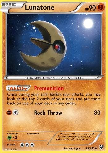 Carta Lunatone (73/135) do set Tempestade de Plasma — Pokémon TCG | Bynx