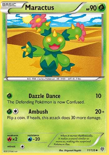 Carta Maractus (11/135) do set Tempestade de Plasma — Pokémon TCG | Bynx