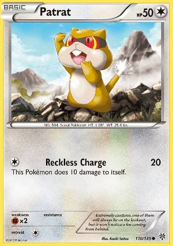 Carta Patrat (110/135) do set Tempestade de Plasma — Pokémon TCG | Bynx
