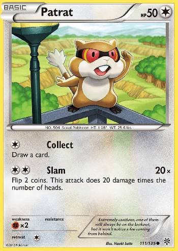 Carta Patrat (111/135) do set Tempestade de Plasma — Pokémon TCG | Bynx