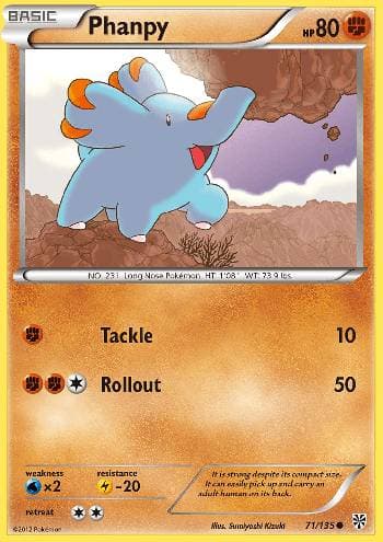 Carta Phanpy (71/135) do set Tempestade de Plasma — Pokémon TCG | Bynx