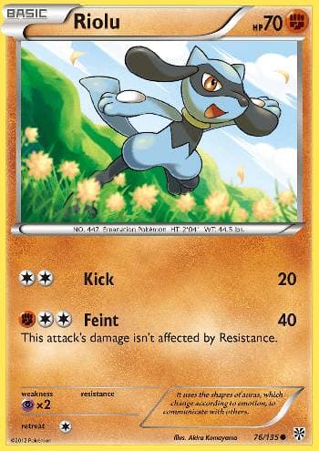 Carta Riolu (76/135) do set Tempestade de Plasma — Pokémon TCG | Bynx