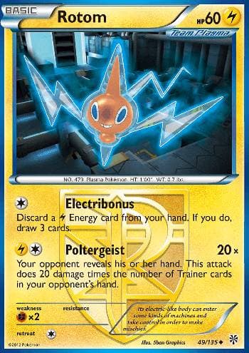 Carta Rotom (49/135) do set Tempestade de Plasma — Pokémon TCG | Bynx