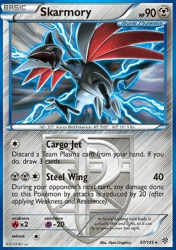 Carta Skarmory (87/135) do set Tempestade de Plasma — Pokémon TCG | Bynx