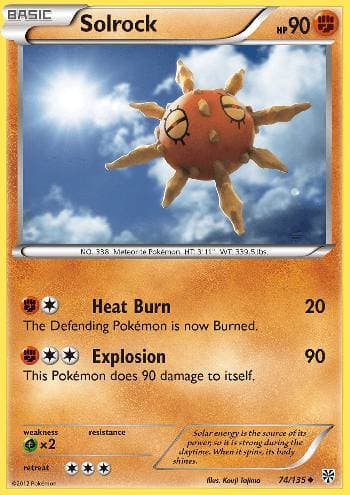 Carta Solrock (74/135) do set Tempestade de Plasma — Pokémon TCG | Bynx