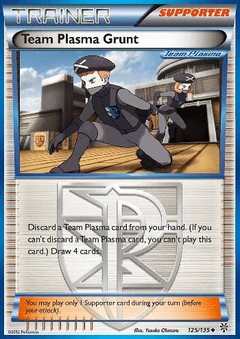 Carta Team Plasma Grunt (125/135) do set Tempestade de Plasma — Pokémon TCG | Bynx