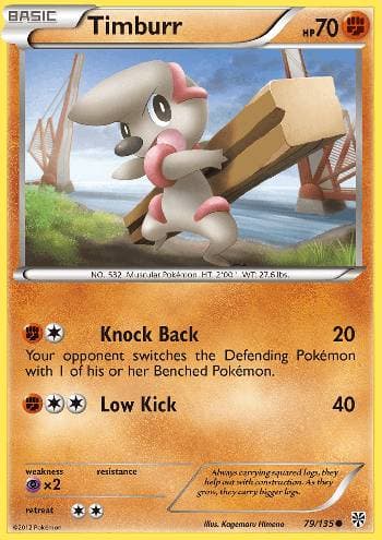 Carta Timburr (79/135) do set Tempestade de Plasma — Pokémon TCG | Bynx
