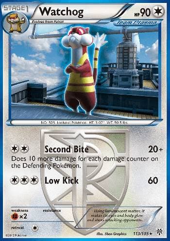 Carta Watchog (113/135) do set Tempestade de Plasma — Pokémon TCG | Bynx