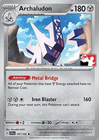 Carta Archaludon (107/90) do set Liga BR — PPP8 — Pokémon TCG | Bynx