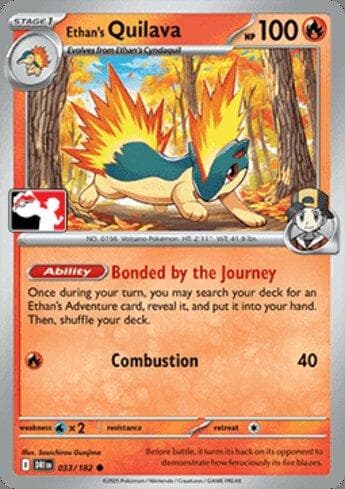 Carta Ethan's Quilava (033/90) do set Liga BR — PPP8 — Pokémon TCG | Bynx