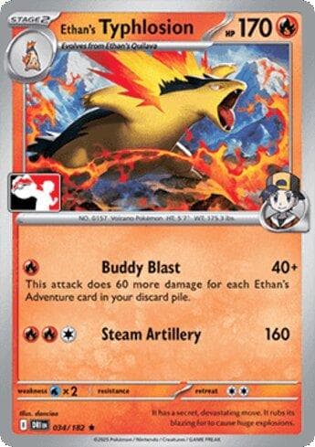 Carta Ethan's Typhlosion (034b/90) do set Liga BR — PPP8 — Pokémon TCG | Bynx