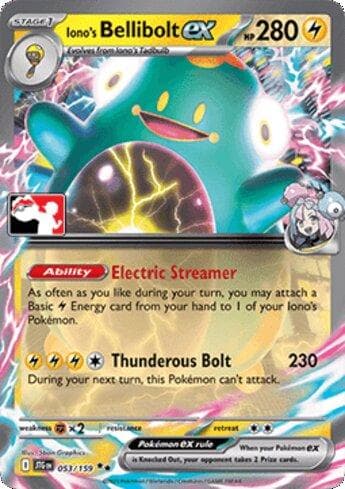 Carta Iono's Bellibolt ex (053/90) do set Liga BR — PPP8 — Pokémon TCG | Bynx