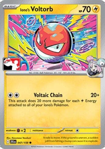 Carta Iono's Voltorb (047/90) do set Liga BR — PPP8 — Pokémon TCG | Bynx