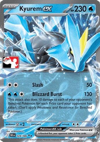 Carta Kyurem ex (028/90) do set Liga BR — PPP8 — Pokémon TCG | Bynx