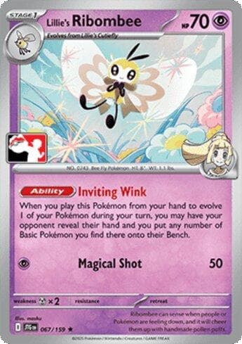 Carta Lillie's Ribombee (067b/90) do set Liga BR — PPP8 — Pokémon TCG | Bynx