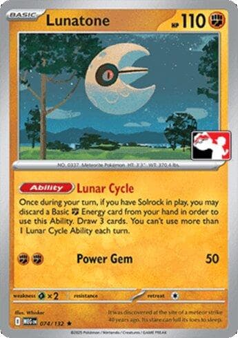 Carta Lunatone (074/90) do set Liga BR — PPP8 — Pokémon TCG | Bynx