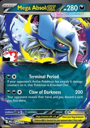 Carta Mega Absol ex (086/90) do set Liga BR — PPP8 — Pokémon TCG | Bynx